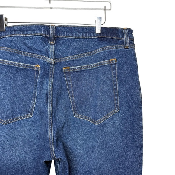 Abercrombie The 90s Straight Ultra High Rise Women’s Plus Dark Wash Jeans Sz 18 - Picture 10 of 11